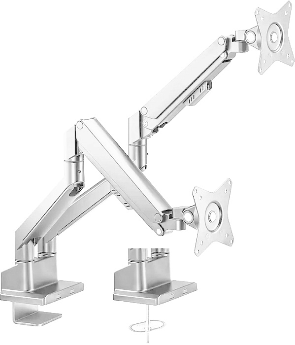 Купить Кронштейн Ridberg Monitor Arm LDT62 Dual (LDT62-C024), Silver